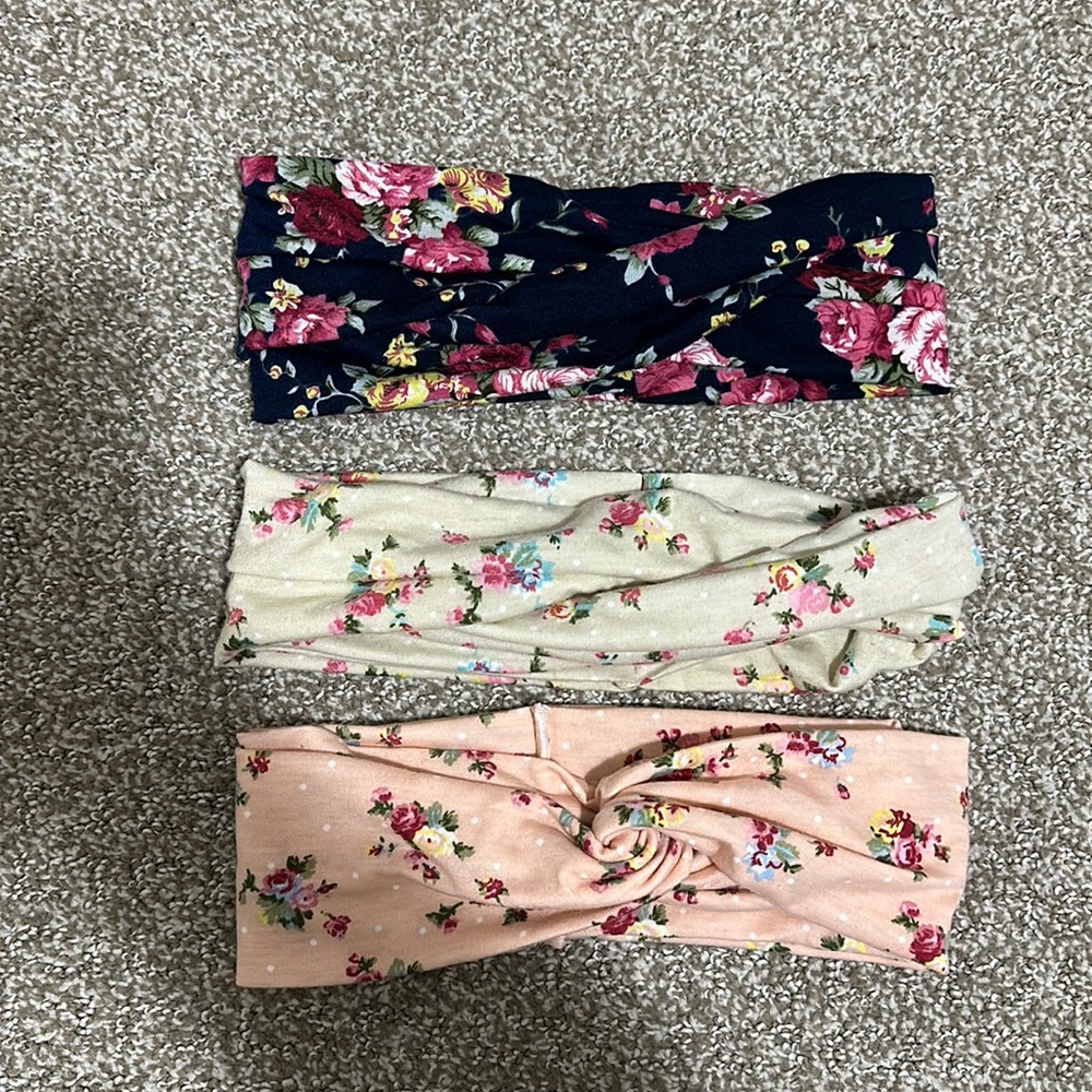 Floral Twisted Headwrap